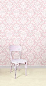 Pink Ariel Peel And Stick Wallpaper - Image 1