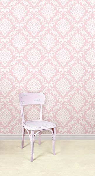 Synchronized Floral Peel  Stick Wallpaper Pink 1  Bakers