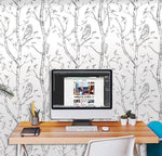 Gray Woods Peel And Stick Wallpaper - Image 3