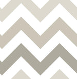 Taupe Zig Zag Peel And Stick Wallpaper - Image 2