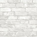 Grey and White Brick Peel And Stick Wallpaper - Window Film World