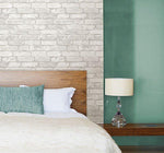 Grey and White Brick Peel And Stick Wallpaper - Image 7
