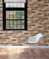 Wallpops Gray Brick Peel and Stick Wallpaper  NU1653  D Marie Interiors