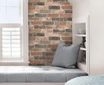 Newport Reclaimed Brick Peel and Stick Wallpaper - Image 4