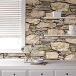 Hadrian Stone Wall Peel and Stick Wallpaper - Image 6