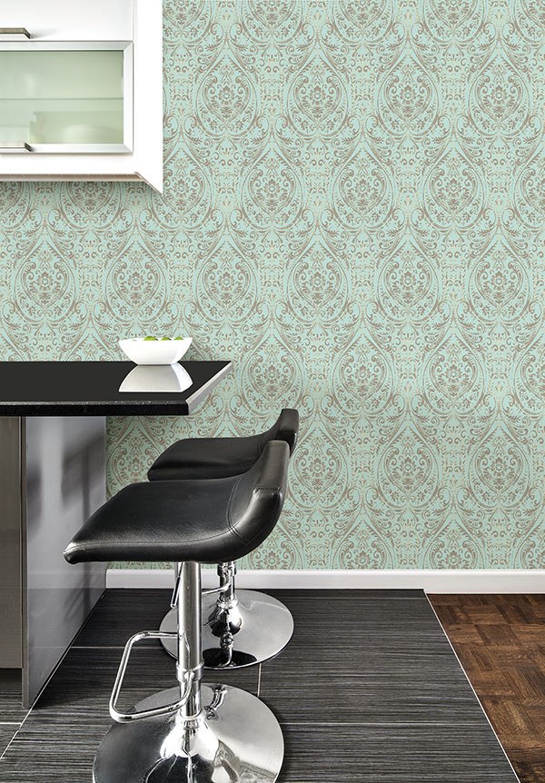 Nomad Damask Peel and Stick Wallpaper