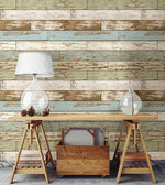 Old Salem Vintage Wood Peel and Stick Wallpaper - Image 1