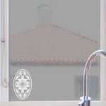 Native American Design Oval Decal | (Static Cling) - Image 1