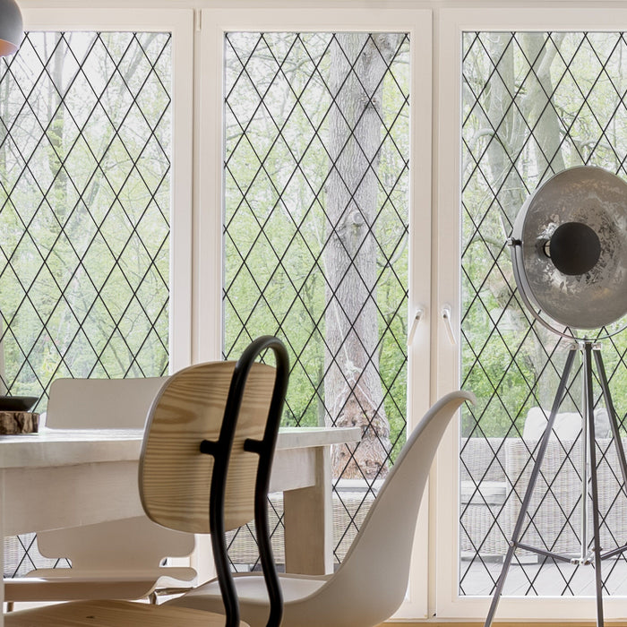 Orleans Leaded Glass Sale | Privacy or See Thru  (Static Cling)