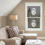 Oval Bear Etched Glass Decal | (Static Cling) - Image 1
