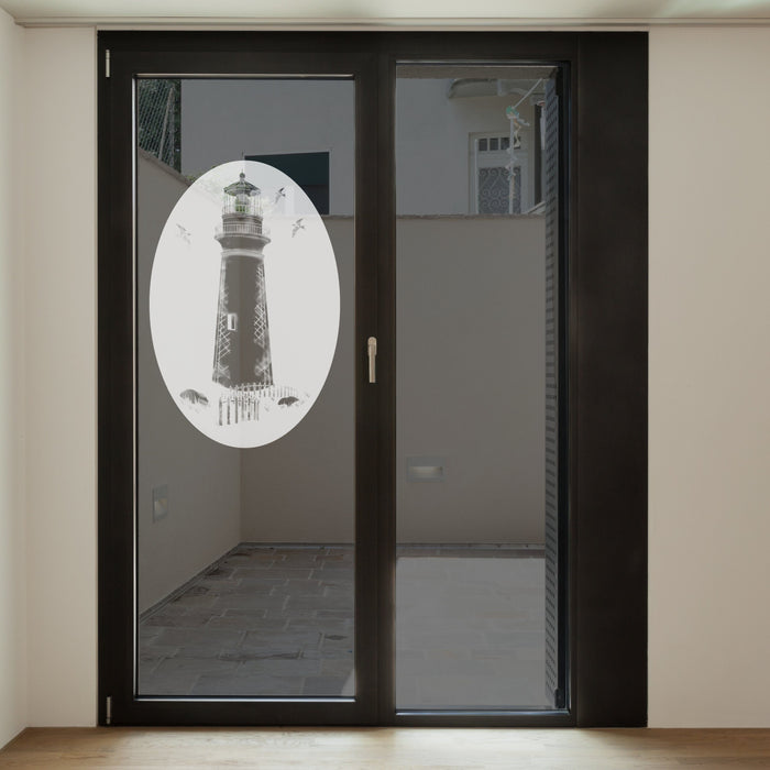 Oval Lighthouse | (Static Cling ) - Window Film World