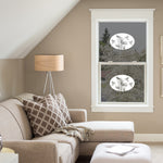 Oval Lily and Hummingbird Horizontal | Static Cling - Image 1