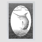 Oval Marlin | (Static Cling ) - Image 5