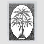 Oval Palm Tree Center | Static Cling - Image 2