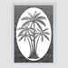 Oval Palm Tree Center | Static Cling - Window Film World