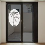 Oval Palm Tree Left Side | Static Cling - Image 6