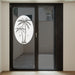Oval Palm Tree Right Side | (Static Cling) - Window Film World