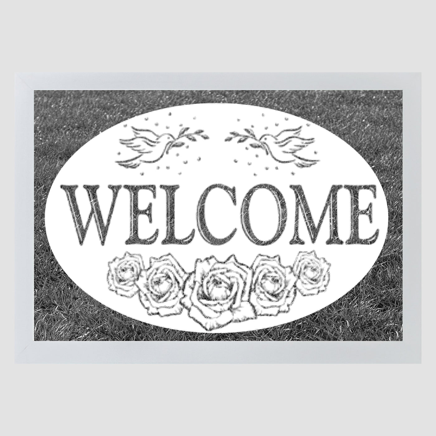Oval Welcome | (Static Cling)