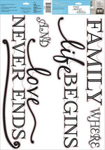 Family Where Life Begins Wall Quote - Image 2