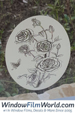 Oval Rose  | (Static Cling ) - Image 7
