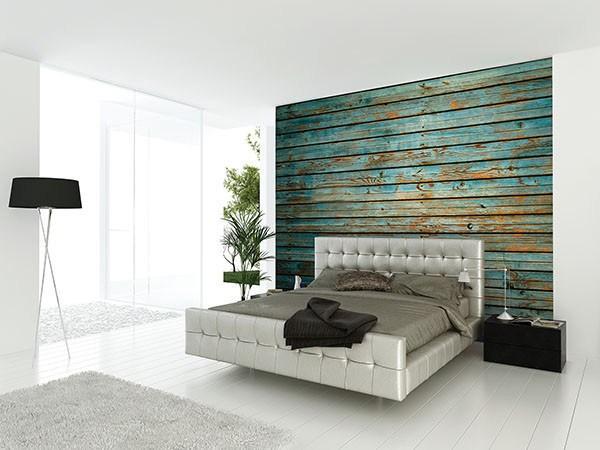 Washed Timber Wall Mural