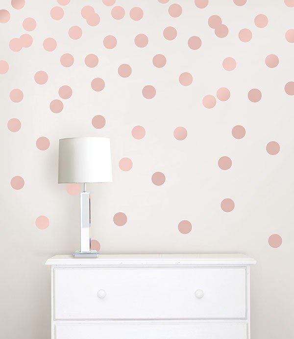 Rose Gold Confetti Dots