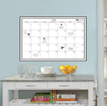 White Monthly Dry Erase Calendar Decal - Image 1