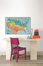 Kids USA Dry Erase Map - Image 1
