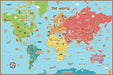 Kids World Dry Erase Map - Window Film World