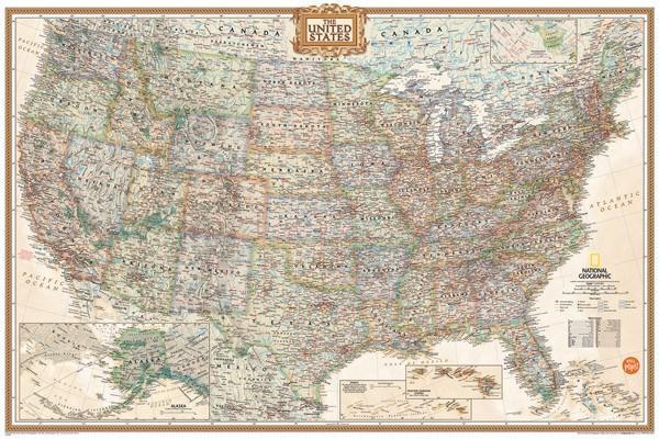 National Geographic USA Map - Window Film World