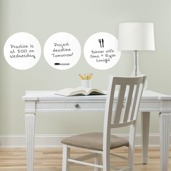 Ghost White Dry Erase Decal Dot