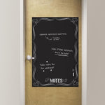 Bistro Notes Black Dry Erase Message Board Decal - Image 1
