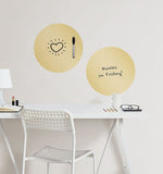 Gold Foil Dry Erase Dot Decals - Image 1