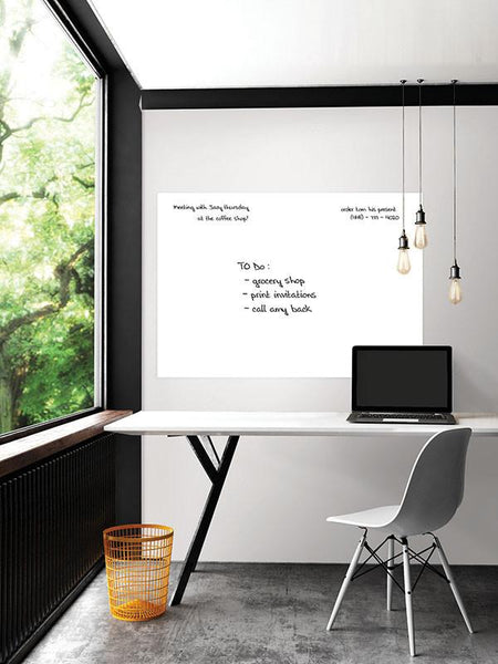 White Giant Dry Erase Decal