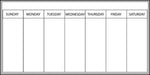 Whiteboard Weekly Calendar Decal - Image 2