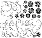 Floral Silhouette Wall Art Kit - Image 3