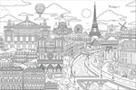 Visite Paris Coloring Wall Decal - Image 2