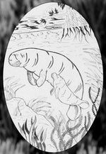 Oval Manatee | (Static Cling ) - Image 8