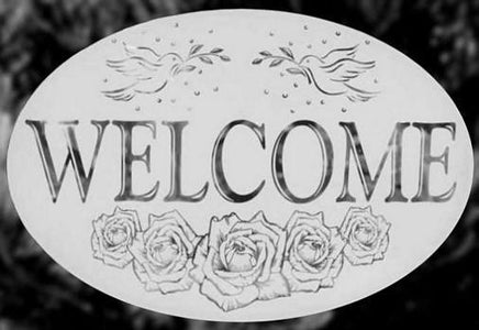 Oval Welcome | (Static Cling)