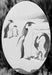 4" x 6" Oval Penguin Etched Glass Decal | (Static Cling) - Window Film World