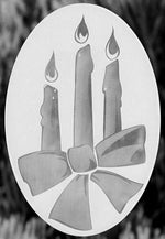 Oval Christmas Candle 4