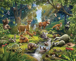 Animals Of The Forest Wall Mural - Image 2