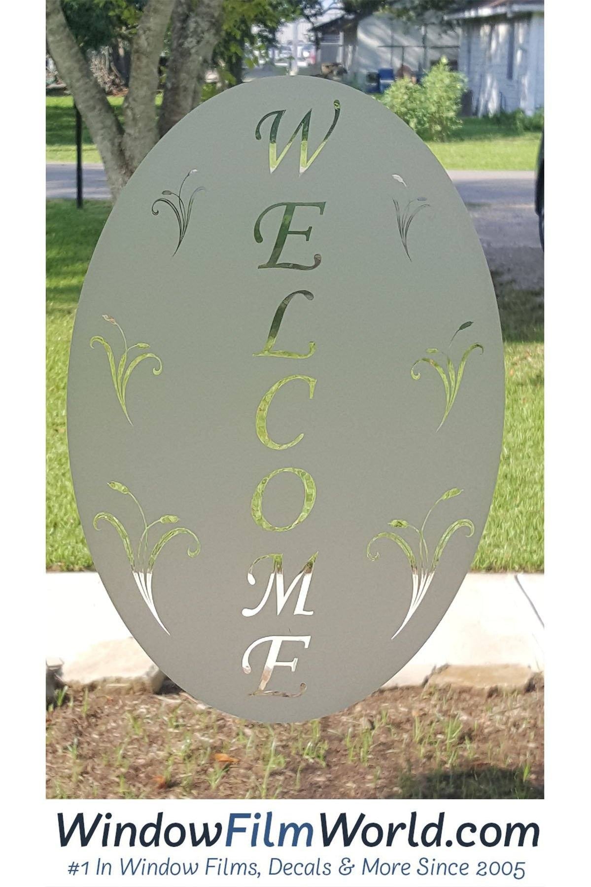 Oval Welcome | (Static Cling)