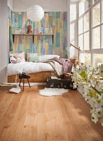 Painted Wood Wall Mural - Image 1