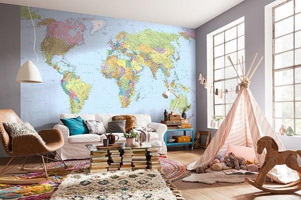 Shop World Map Mural – Stylish & Affordable Wall Art for Homes and Offices