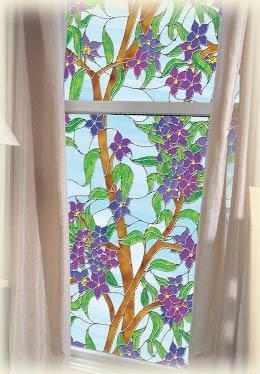 Biscayne Privacy | Stained Glass Film (Static Cling) - Window Film World