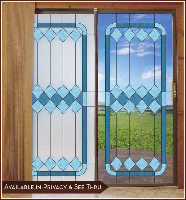 Cambridge 1 | Stained Glass Window Film - Privacy or See Through (Static Cling) - Window Film World