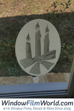 Oval Christmas Candle 4