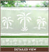 Palm Tree Etched Glass | Frost or Clear(Static Cling) - Window Film World