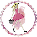 Fashion Girl  Screen Door Magnets (5.75